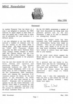 MSG Newsletter - 1994/05