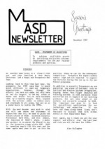 MASD Newsletter - 1989/12