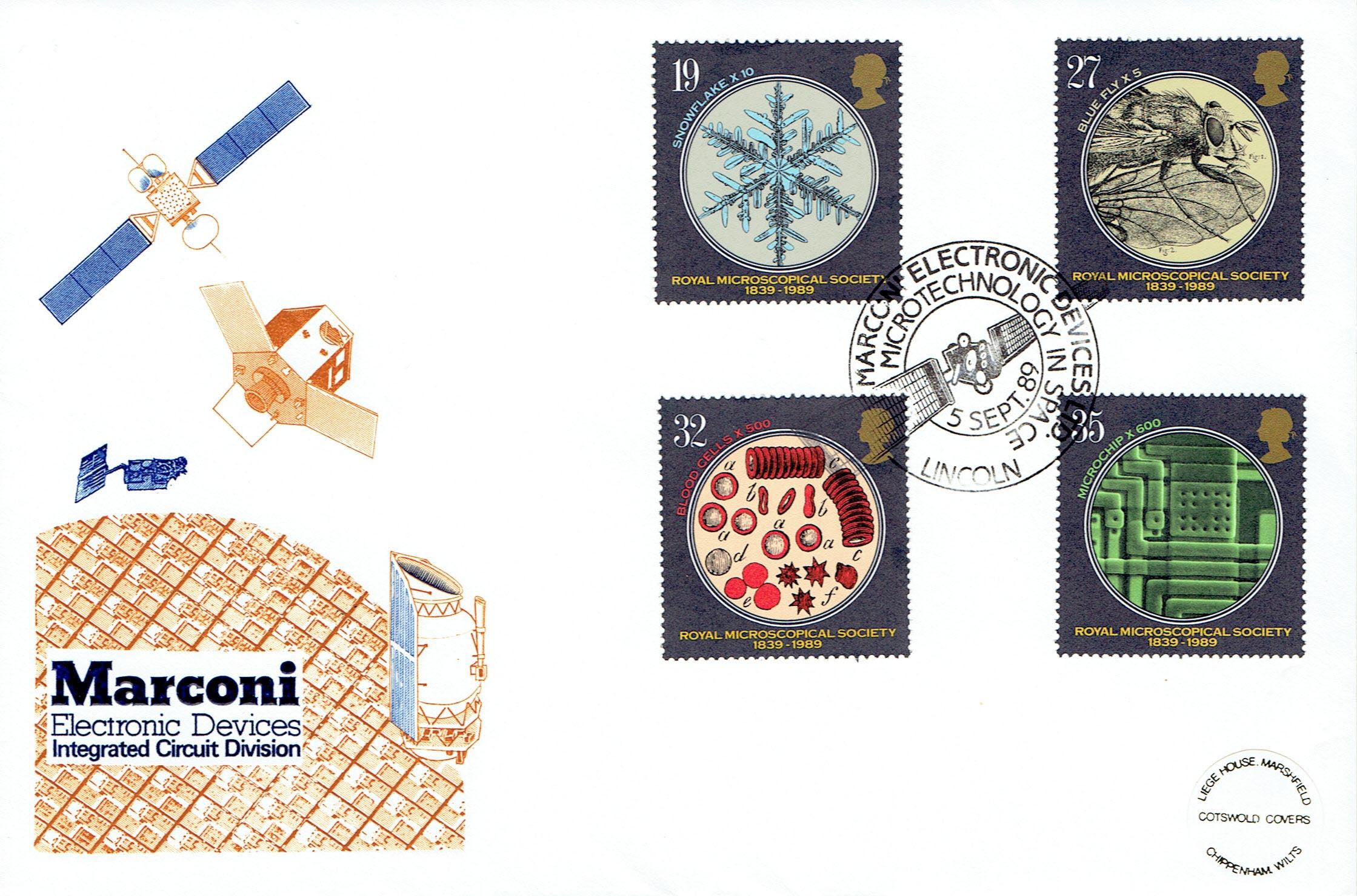 Marconi Microtechnology Stamps (first-day cover)