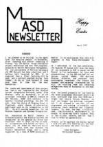 MASD Newsletter - 1991/03