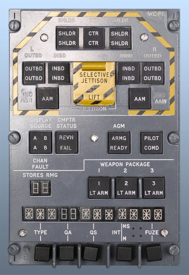 3R6C Panel Tornado Aircraft Cockpit Fascia CCS Communications Control System 