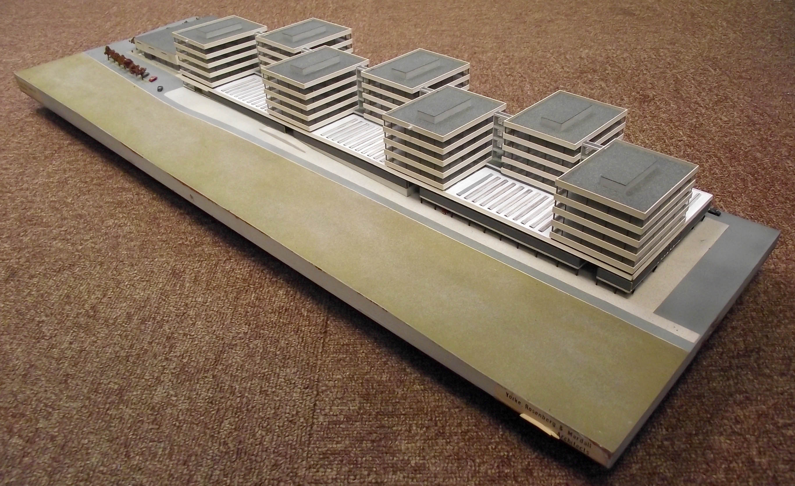 Model of the proposed seven tower facility at Rochester.