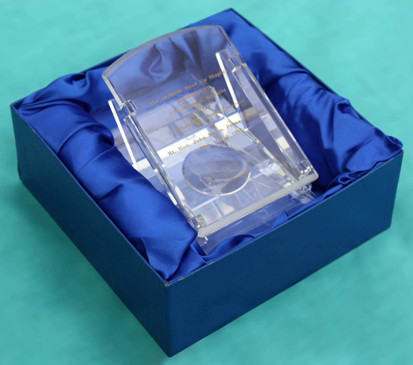 Presentation glass model for the 10,000th HUD