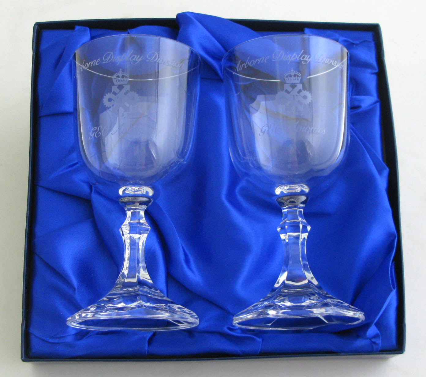 Queen's Award Crystal Glasses