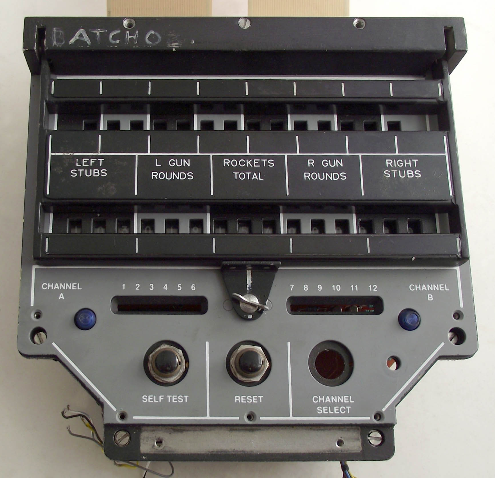 Tornado SMS Weapon Programming Unit's Front Panel
