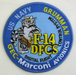 F-14 DFCS Cloth Badge