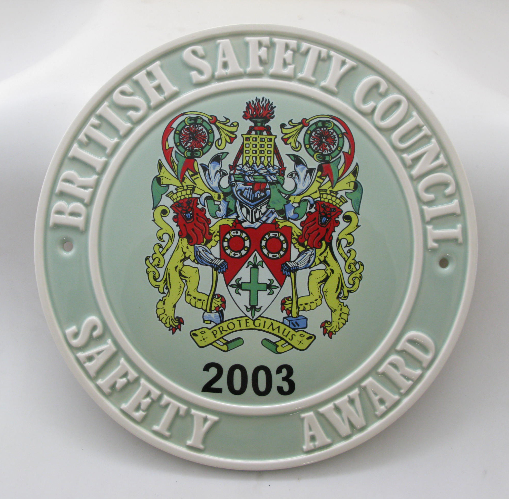 2003 Safety Award Plaque