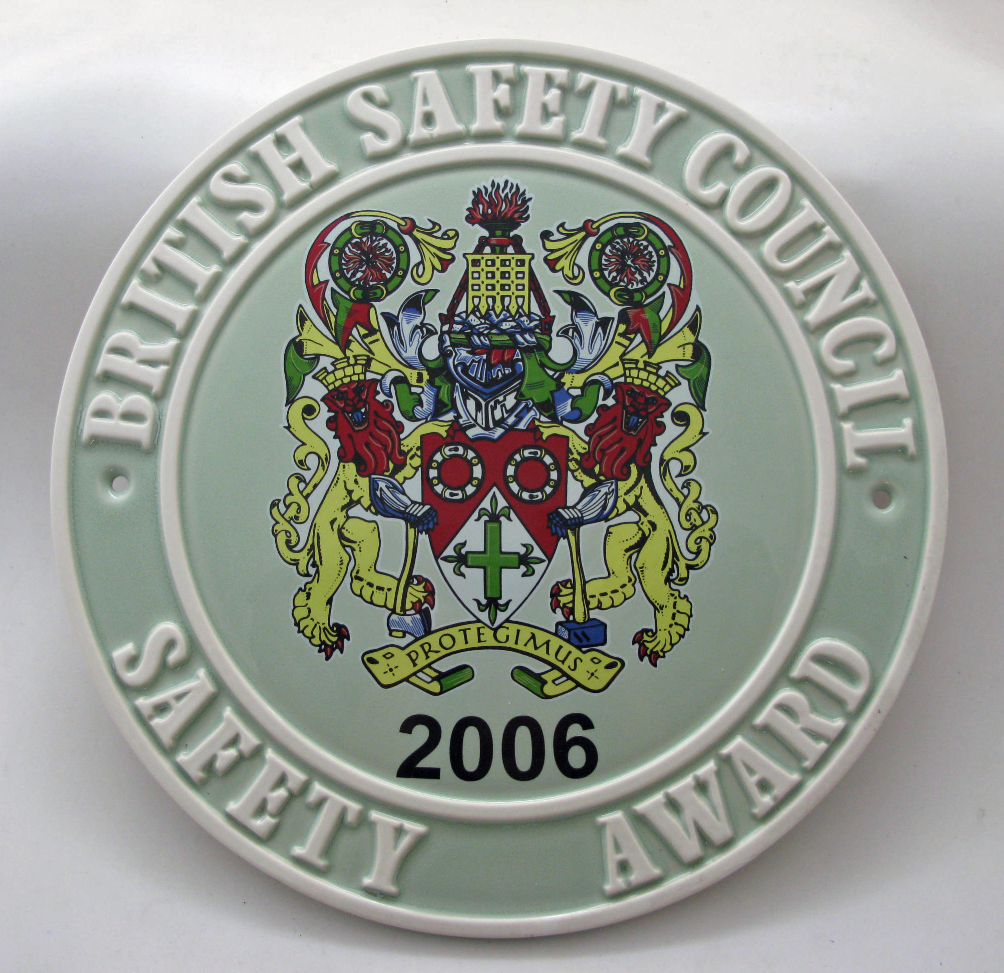 2006 Safety Award Plaque