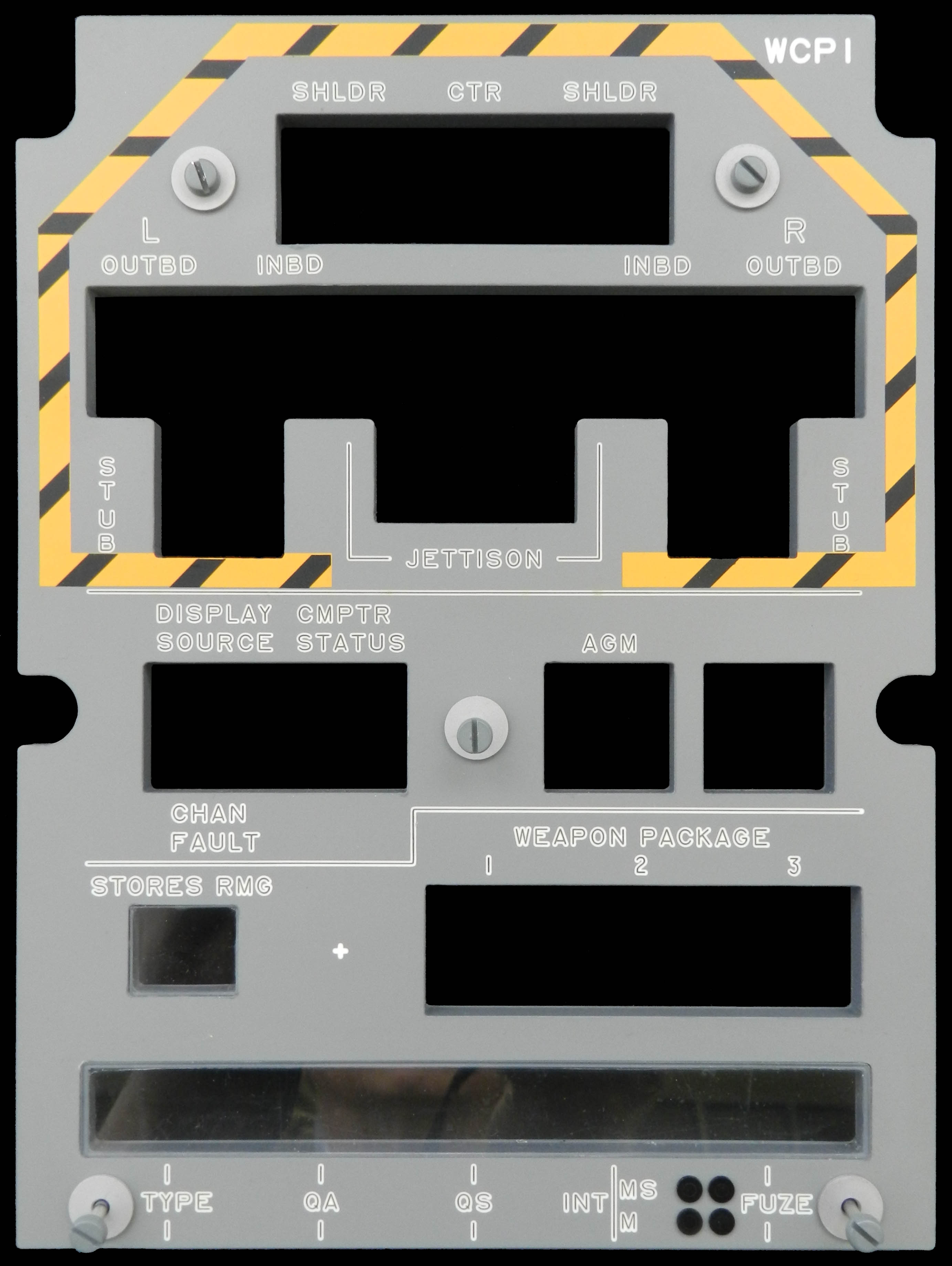 Front Panel Bezel for Weapons Control Panel 1 