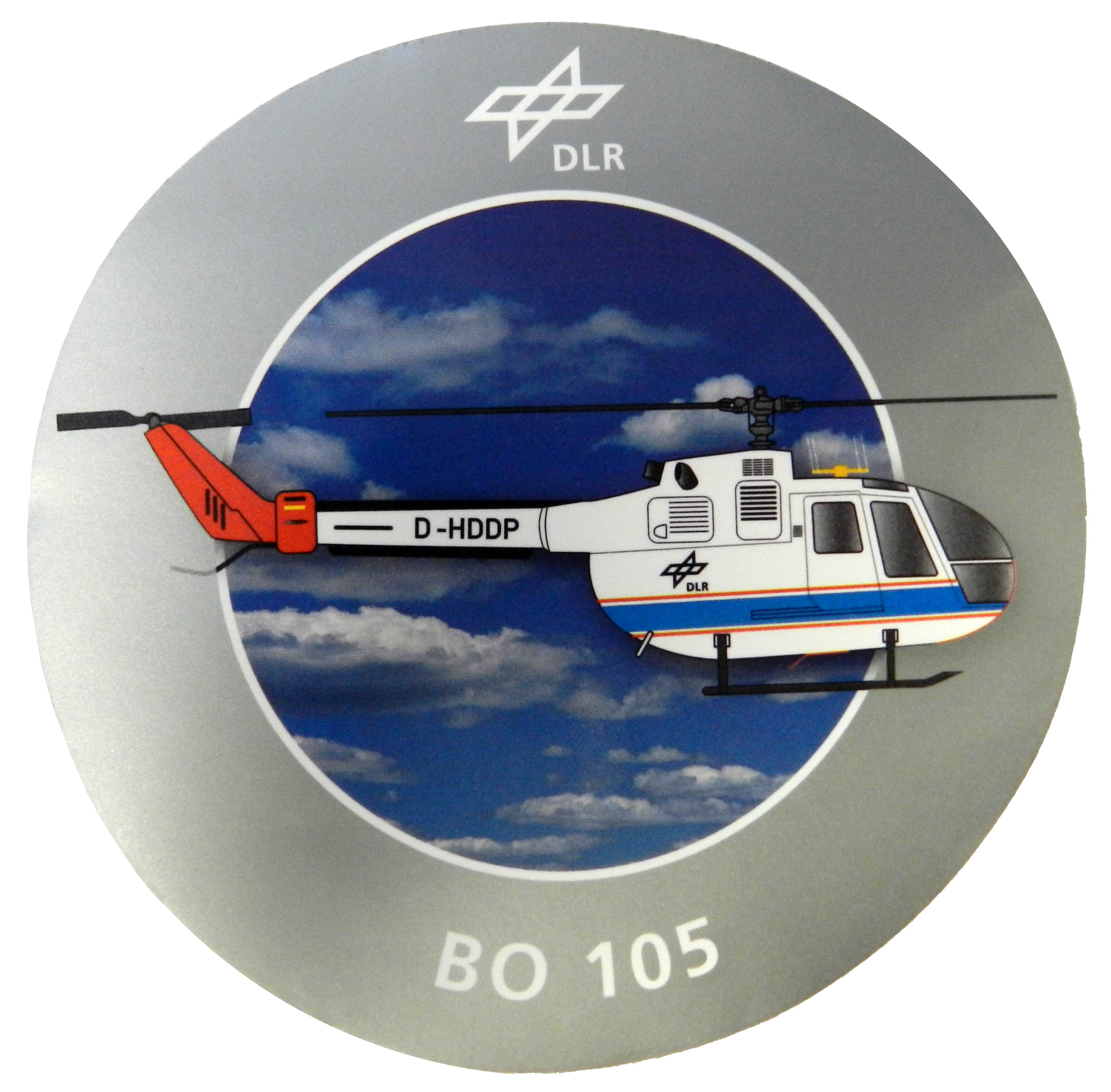 German Aerospace Centre (DLR) BO 105 Peel-Off Stick-On Badges 