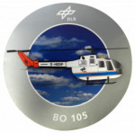 German Aerospace Centre (DLR) BO 105 Peel-Off Stick-On Badges 