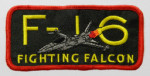 F-16 Rectangular Cloth Badge