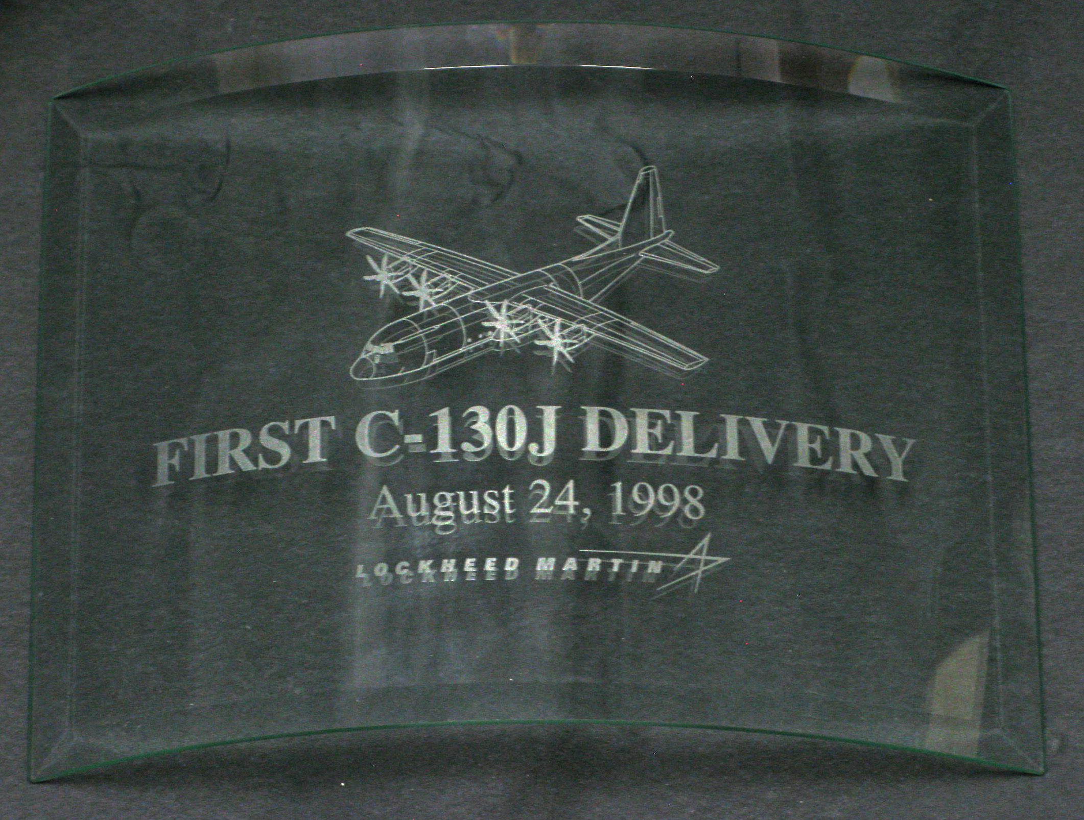 First C-130J Delivery Memento