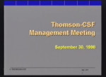 Thomson-CSF Management Meeting