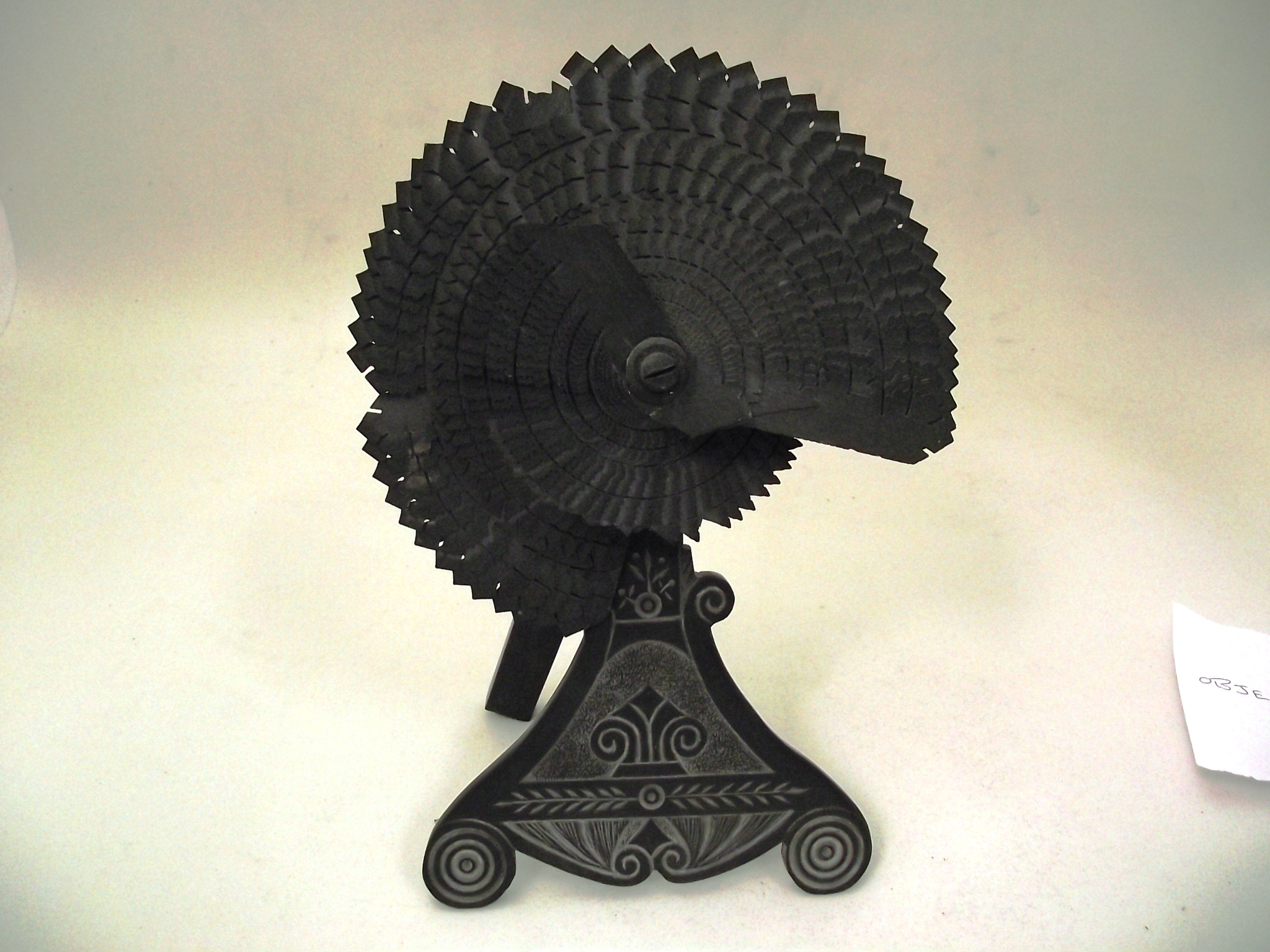 Fan ornament made of Welsh slate
