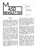 MASD Newsletter - 1988/12