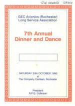 7th Annual Long Service Dinner and Dance
