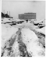 Snow at the Rochester site 1987