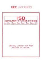 ISD - Instrument Systems Division - Open Day